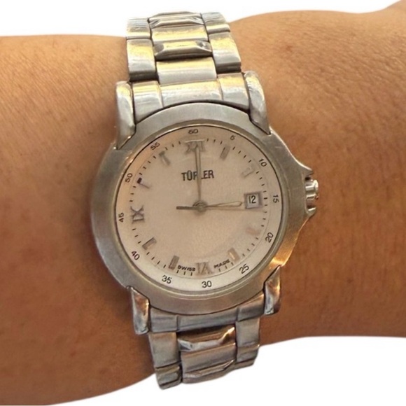VINTAGE TURLER SWISS MADE WOMEN’S WATCH 30mm SAPPHIRE 100 M STAINLESS STEEL main image 6